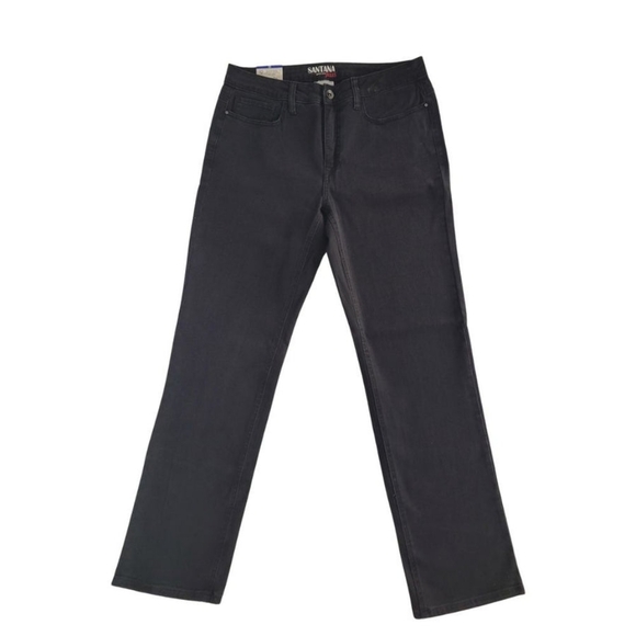 Santana Slim Fit Jeans |Tummy Control |24” Inseam NWT 8-16 Black Everyday Basics - Picture 2 of 5